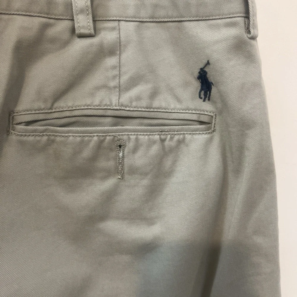 Polo Ralph Lauren Ethan Pleated Khaki Pants Men 40x30 Beige Cotton Canvas Chinos